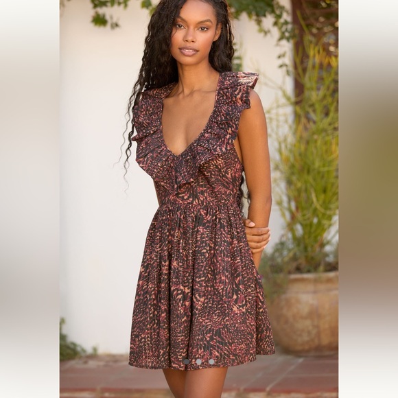 Anthropologie Dresses & Skirts - Anthropologie By Anthropologie VNeck Mini Dress NWT Large